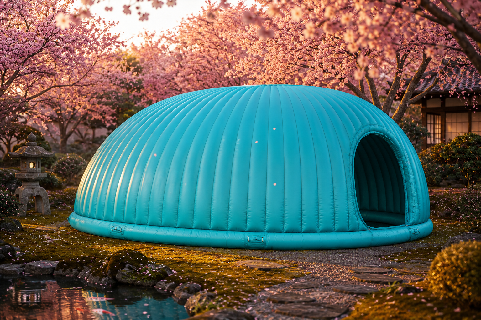Snug dome garden studio atmosphere