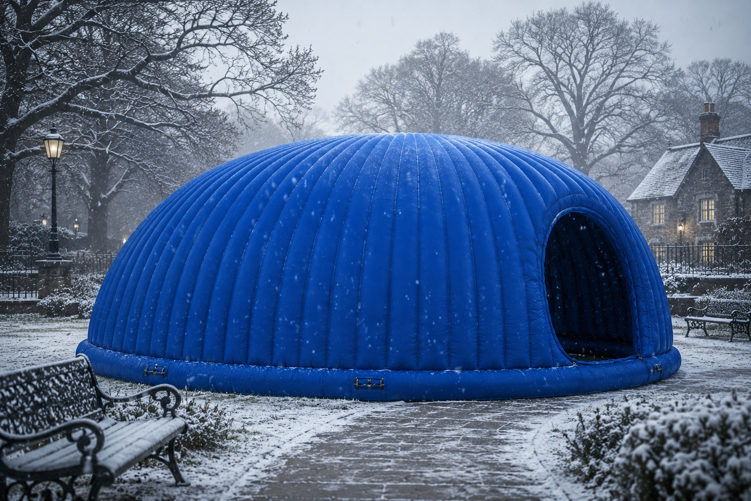 Snug heated dome in North Shields